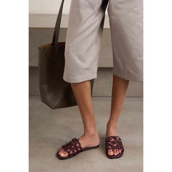 페탈 아나그램 가죽 슬라이드 46376663162983658