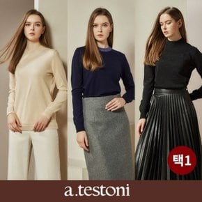 [a.testoni] 아테스토니 메탈 니트풀오버 3컬러 택1 B