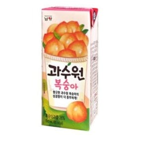 유업 과수원 복숭아 190ml x24개.