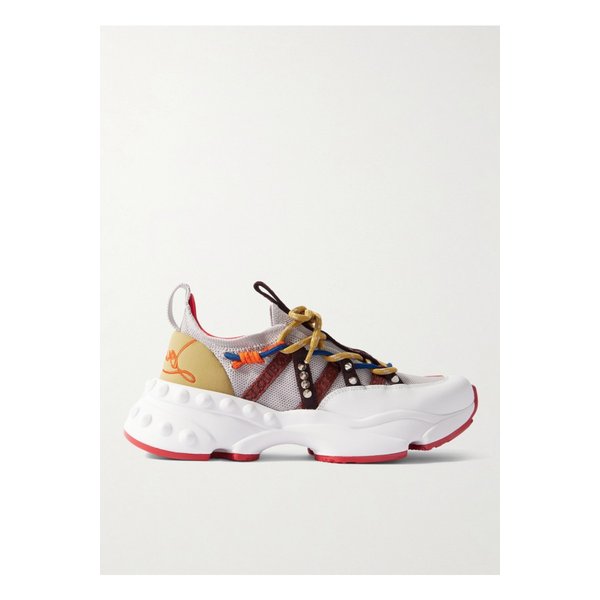 트레일런 스터드 메시 가죽 네오프렌 스니커즈 멀티컬러 1647597349317523