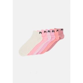 4395203 Fila QUARTER SOCKS UNI 6 PACK - Socks ecru/bubblegum/candy/peach/pion/dried rose