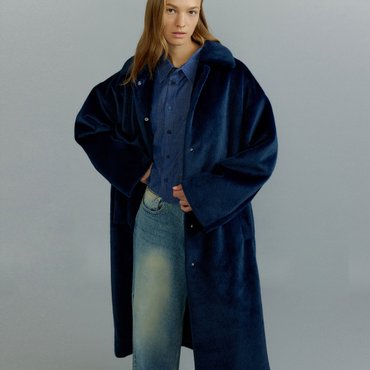 몰리올리 ABBY overfit long coat [navy]