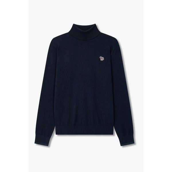[PS PAUL SMITH] 지브라 패치 터틀넥 니트 5735328103000