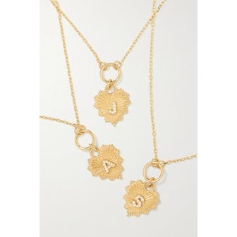 FOUNDRAE 파운드레 이니셜 18k 골드 다이아몬드 네크리스 31840166392220614