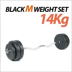 [바투스포츠] 역기 전용세트 14Kg / 블랙M