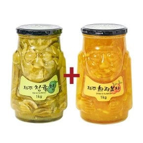 제주 청귤청 1kg+한라봉차 1kg