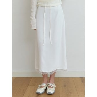 리엘 Oly lace H skirt (white)