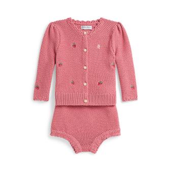 폴로 랄프 로렌 랄프 로렌 베이비 여아 스트로베리 코튼 카디건 앤 쇼트(CWPO2STF9S20052650)