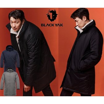 블랙야크 정상가 419,000원 초특가 역시즌 손석구 착장 코트형 구스다운  코트니스탠다운자켓