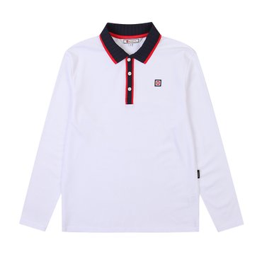 ONOFF [온오프골프웨어] 남성 베이직모크넥 긴팔티셔츠 OF9002GB_WHITE