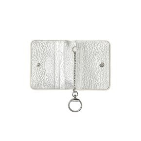 leather keyring card holder (레더 키링 카드 홀더) - 실버