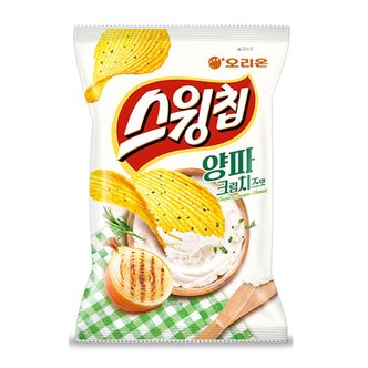  오리온 스윙칩 양파크림 치즈맛 60g 20개