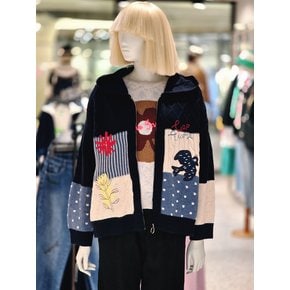 [파주점] 피셔맨 믹스 후드 집업 가디건 BAKCB4561-NY