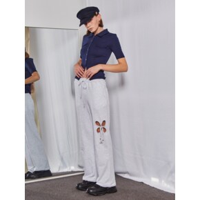Flower Sweat Pants (2colors / 2designs)