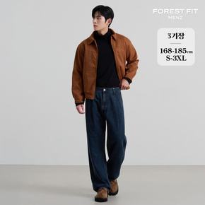 맨즈 / (노컷진맨즈29탄) 남성 핀턱 와이드 데님 팬츠