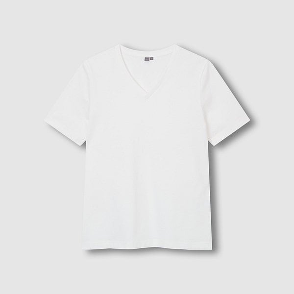 여 스마트 코튼 V넥 티셔츠 J116201070001