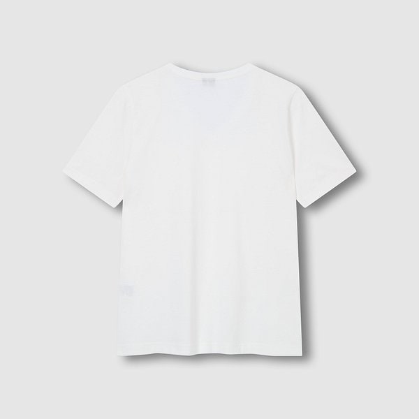 여 스마트 코튼 V넥 티셔츠 J116201070001