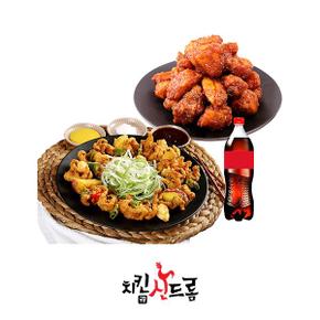 (가성비 선물세트) 쏘핫치킨+후라이드 닭발깡+ 콜라500ml(2%할인)