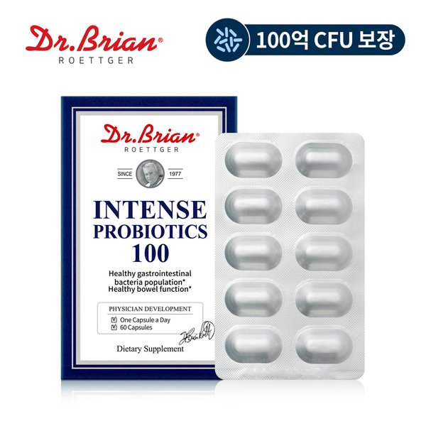 [직구] 닥터브라이언 인텐스 프로바이오틱스 100억유산균 60캡슐(2개월분)/ DDS-1함유