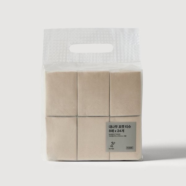 대나무 포켓 티슈 8매X24개 J77N901001600