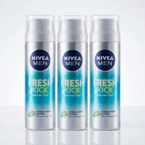 맨 프레시 킥 쉐이빙 폼200ml x3개 a3