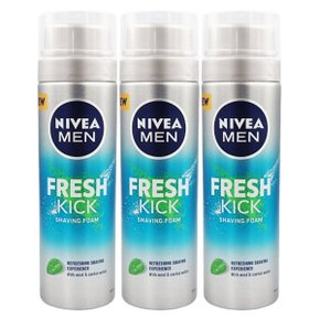 맨 프레시 킥 쉐이빙 폼200ml x3개 a3