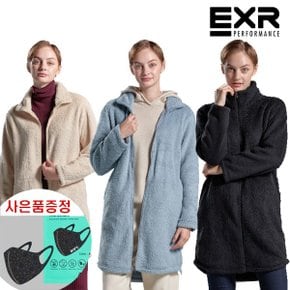 사은품증정  EXR 여성 쉐르파 후리스 롱 자켓 3종 택1_P379087614