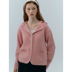 Rif Lambswool Cardigan Jacket (Pink)