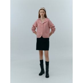 Rif Lambswool Cardigan Jacket (Pink)