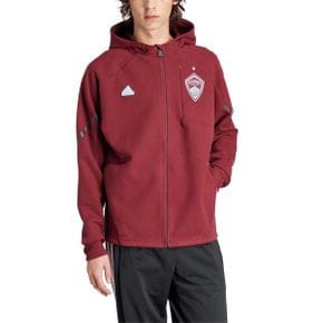 4639972 Adidas Mens adidas Burgundy Colorado Rapids 2024 Anthem Travel Raglan Sleeve Full-