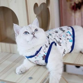 강아지옷 고양이 여름 퍼피-T 나시 티셔츠 귀여운 애견의류 S-XL