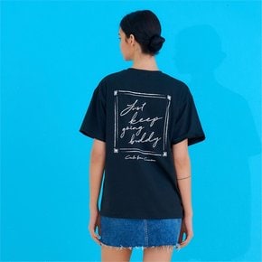 SQUARE PRINT T-SHIRT BLACK