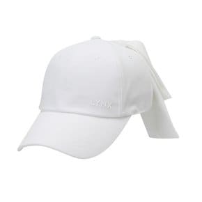 여성 리본 베이직 육쪽캡   L21D1CP283_WH