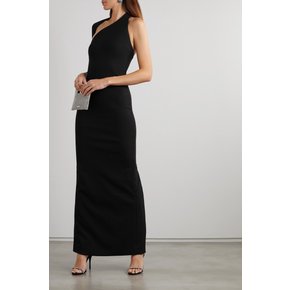 Saren One-shoulder Stretch-crepe Gown 블랙