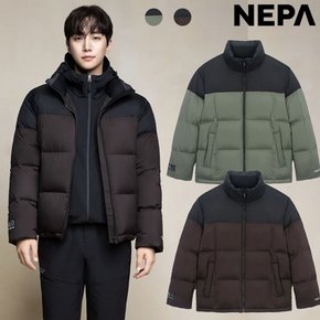 (정상가 259,000원) 24년 F/W 공용 코코 블럭 다운자켓 - 7KF2069