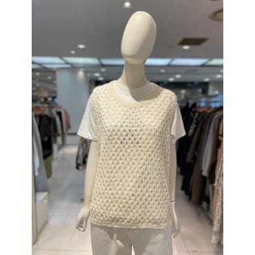 파프리카 펀칭 라운드 조끼/SK2VT401