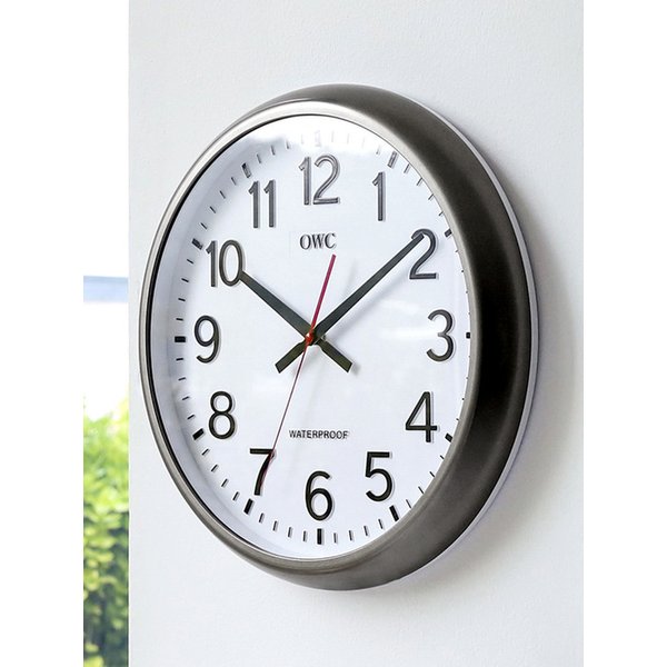 시계 대형 야외설치가능 방수벽시계 40cm 그레이 OT853WPG