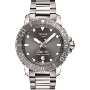 일본 티쏘 메탈 시계 TISSOT티쏘 손목시계 남성 TISSOT 씨스타 1000 오토매틱 회색 문자판 팔찌