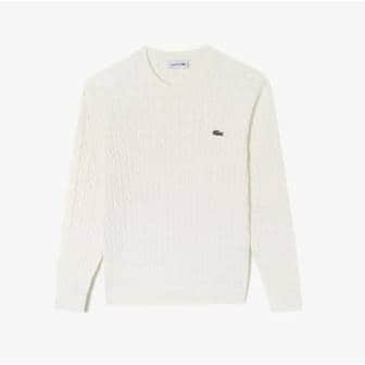 라코스테 [시흥점] 남성 케이블 긴팔 크루넥 풀오버 AH727E-55G