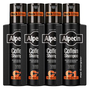 Alpecin Caffeine Shampoo 독일직구 알페신 카페인 샴푸 블랙에디션 C1 250ml 4개