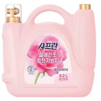 엘지생활건강 샤프란 섬유유연제 핑크센세이션 8.2L