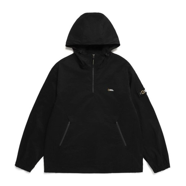 [여주점] N241UFT040 우븐 트레이닝 후디 아노락 카본블랙