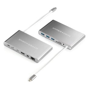 HyperDrive 11-in-1 Ultimate USB-C PD 60W 4K LAN HDMI HD USB 3.0 USB-C Micro SDSD Mini