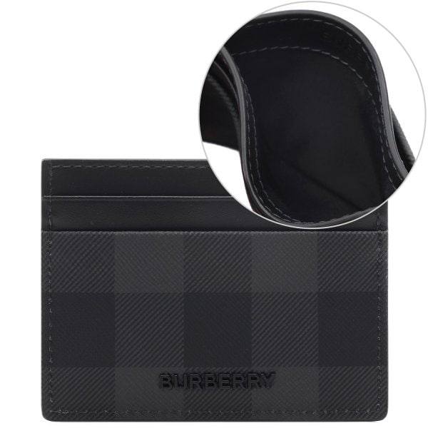 [부산점] 25FW 남성 체크 카드지갑 (8112255 CHARCOAL 25F)