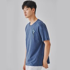 [지미테일러] Men 고흐 아이리스 T-shirt 명화 반팔티 (blue)