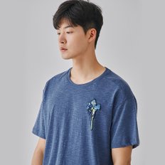 [지미테일러] Men 고흐 아이리스 T-shirt 명화 반팔티 (blue)