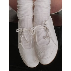 Teardrop Pearl Flower Shoelace Charms(Set)