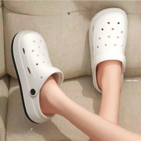 good 화이트 발편한 여름용두꺼운바닥 슬리퍼 여성용 미끄럼방지 사무실 실내화