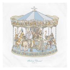 Carré  + Bib SET - Carousel Blue