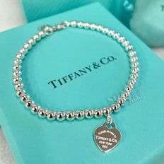 티파니앤코 하트 태그 실버 팔찌 TIFFANY HEART TAG BEAD BRACELET